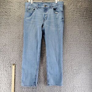 Sonoma Jeans Mens 34X30 Blue Regular Fit Straight Leg Stretch Denim